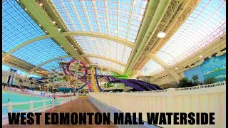 WEST EDMONTON MALL WATER PARK ALL SLIDES 4K [upl. by Annair]