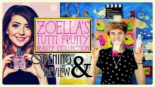 ZOELLA BEAUTY  TUTTI FRUITY COLLECTION OPENINGREVIEW  MARK FERRIS [upl. by Rabjohn]