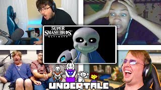 All Reactions to SANS Reveal Trailer  Super Smash Bros Ultimate [upl. by Alano]