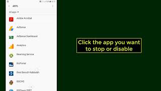 How to stop or disable an app from running in Android  Tutorial [upl. by Caritta]