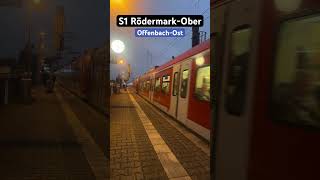 OffenbachOst Abfahrt BR430S1➡️RödermarkOberRoden br430 sbahn shorts [upl. by Koerner404]