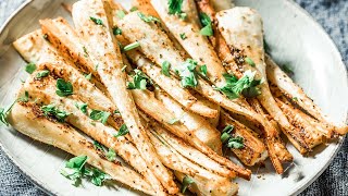 Perfectly Roasted Parsnips Recipe [upl. by Anyd]