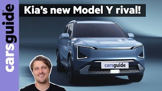 2024 Kia EV5 walkaround preview Koreas new electric car rivals Tesla Model Y SUV [upl. by Ahsain586]