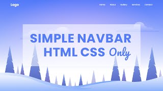 How to Create Navbar in HTML and CSS [upl. by Winthorpe]