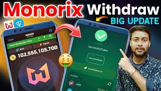 Monorix Withdraw Token Distribution  monorix withdraw  monorix airdrop withdrawal  monorix update [upl. by Swithbart]