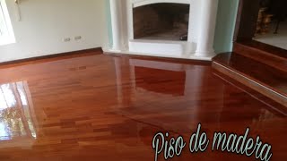 Como barnizar con brocha pisos de madera [upl. by Nitsuj]