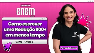 Como escrever uma Redação 900 em menos tempo  Enem e Vestibulares  CFPOnline [upl. by Knox]