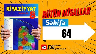 Riyaziyyat 8 ci sinif seh 64 Viyet teoremi  dersimiz riyaziyyat [upl. by Ayanat]