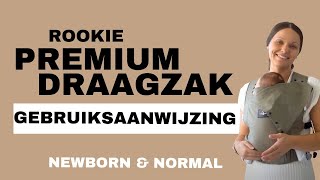 Rookie Premium Draagzak Gebruiksaanwijzing  Vanaf geboorte [upl. by Lennard]