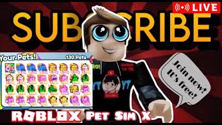 🔴Pet Simulator X Giveaway Free Mythical Pet🔴 New Update  Roblox Live [upl. by Anauqaj]