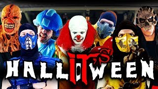 REAL MORTAL KOMBAT  ITs HALLOWEEN MKX vs Pennywise The Dancing Clown Parody [upl. by Niatsirhc]