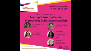 Panel Tearing Down the Gender Stereotypes in Entrepreneurship  Women Entrepreneurs Mean Business [upl. by Nnylcaj74]