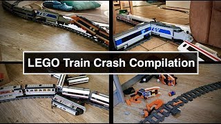 LEGO Train Crash Compilation  5 Years of crashing LEGO trains [upl. by Nance252]