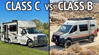 Which is Better Small Class C RV or Class B Camper Van [upl. by Atipul]