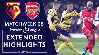 Watford v Arsenal  PREMIER LEAGUE HIGHLIGHTS  362022  NBC Sports [upl. by Yednil]