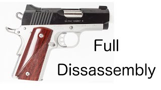 Kimber Ultra Carry II First Full Disassembly [upl. by Levison]