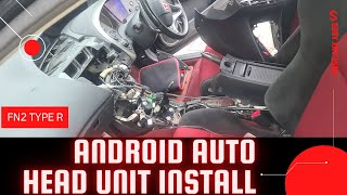 Honda Civic FN2 MK8 Type R Stereo Replacement  Sony XAV3500 DAB Double Din Connects2 SWC [upl. by Einnus]