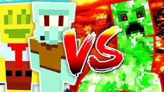 SPONGEBOB vs TITAN BOSS CREEPER [upl. by Lillie]