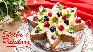 Stella di Pandoro con Mousse al Mascarpone  Ricetta Dolce Facile di Natale  55Winston55 [upl. by Emerej]