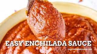 Quick and Easy Enchilada Sauce Recipe  Chili Pepper Madness [upl. by Prudhoe]