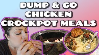 DUMP AND GO CHICKEN CROCKPOT MEALS  CHICKEN CROCKPOT DINNERS  CHICKEN CROCK POT DINNERS EASY [upl. by Shannon]