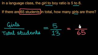 Partwhole ratio word problem Hindi [upl. by Charis]