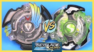 Beyblade Burst Evolution BATTLE Valtryek V2 LU vs Spryzen S2 LV [upl. by Enehpets444]