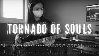 Megadeth  Tornado of Souls  Bass Cover with PlayAlong Tab [upl. by Simonetta]