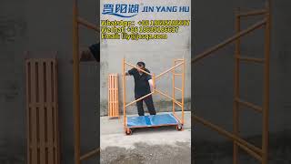 JIN YANG HU Electric Lifting Scaffolding for Construction Foldable Mobile Electric Scaffold Platform [upl. by Carmina]