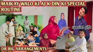 Maikay Walo Ki Aj K Din Ki Special Routine😍Or Big Arrangement🥰Special Gift 🎁  Ms Family Vlogs [upl. by Yakcm76]