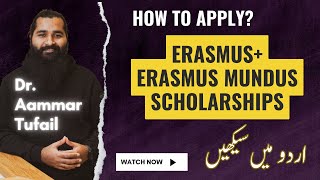 Erasmus and EMJMD Scholarships for Master Degree and Everything about application codanics [upl. by Akimas]