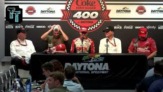 NASCAR Cup Series at Daytona  Harrison Burton postrace win presser nascar [upl. by Ahcrop459]