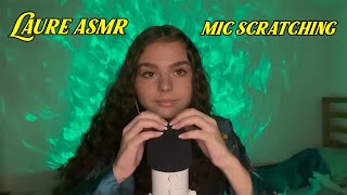 LaureASMR ASMR  Mic Scratching avec et sans bonnette [upl. by Eirotal]