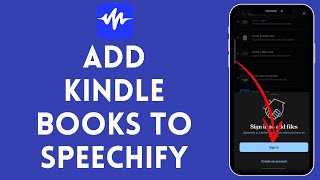 How to Add Kindle Books to Speechify 2024  Include Kindle Books to Speechify [upl. by Pavlish]