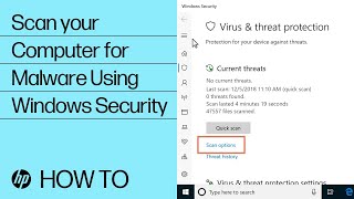 Scan your Computer for Malware Using Windows Security  HP Computers  HP Support [upl. by Alurta]