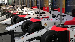 Every Ayrton Senna Mclaren and Toleman on display [upl. by Beeson]