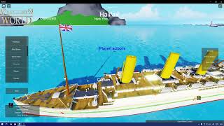 Britannic Sinking ROBLOX [upl. by Lanita]