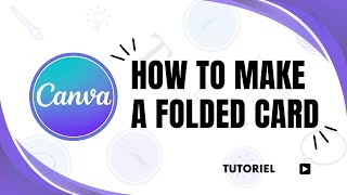 How to create a folded card in Canva [upl. by Yllas411]