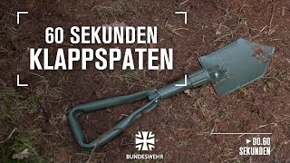 60 Sekunden I Klappspaten I Bundeswehr [upl. by Cadal]