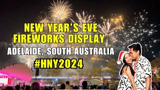 NEW YEAR’S EVE 2023  Fireworks Display  Adelaide South Australia [upl. by Yerffoej]