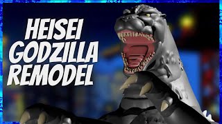 New Heisei Godzilla Remodel Teaser  Kaiju Universe  Alpha [upl. by Yeliak]