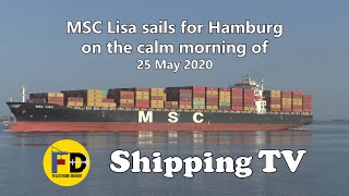 MSC Lisa sails for Hamburg 25 May 2020 [upl. by Nette261]