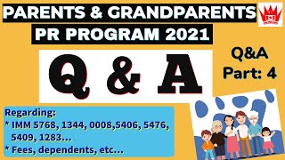 PGP PARENTS AND GRANDPARENTS PR 2021 Questions amp Answers Q amp A 4  Canadian Charisma [upl. by Esenaj284]