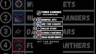 Power Rankings in the NHL for the week of 10292024🏒🚨 [upl. by Deane]