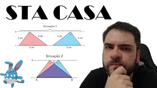 STA CASA2021 A situação 1 descreve dois triângulos retângulos congruentes que estão com um de seus [upl. by Stanleigh]