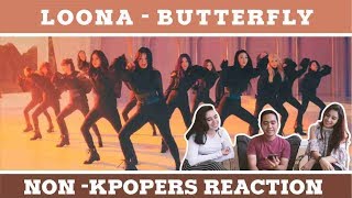 LOONA  BUTTERFLY MV REACTION WITH NON KPOPERS [upl. by Kreager591]