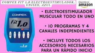 Compex Fit 10 Electroestimulador Unisex Azul [upl. by Tenahs]