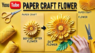 Diy flower from paper  farhanaazvlogs [upl. by Weber]