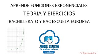 👍APRENDE FUNCIONES EXPONENCIALES👍 📈 gráficas 🤔 problemas 🌍 adaptado a la Escuela Europea [upl. by Koosis]