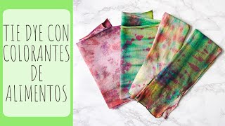 🎨✨Cómo hacer TIE DYE con COLORANTE ALIMENTICIO [upl. by Bowie837]